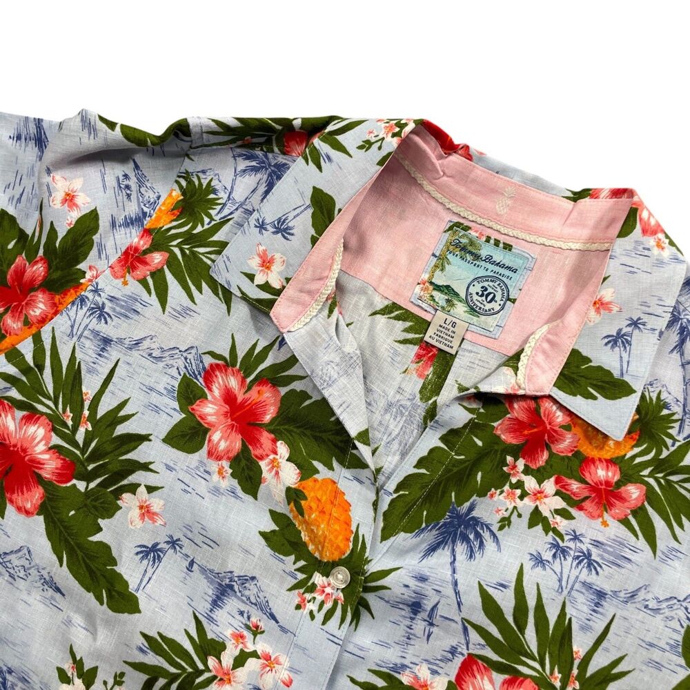 Tommy Bahama Large Special Edition 30th Anniversary Passport To Paradise Linen View 2